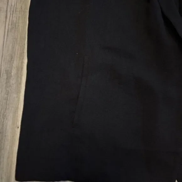 Vintage EMMELLE Black Sleeveless Open Blazer Size Small - Made In The USA - Picture 5 of 9